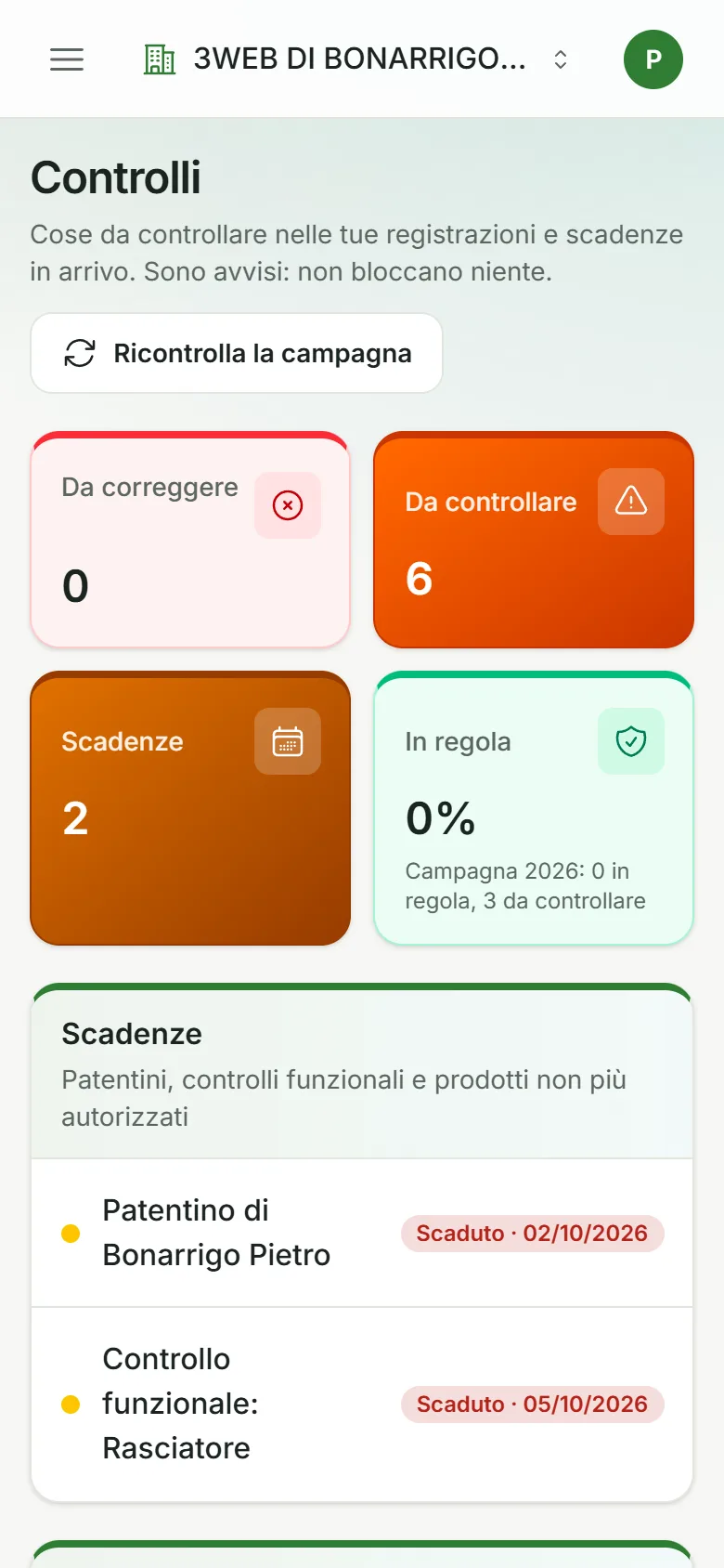 controlli di conformità