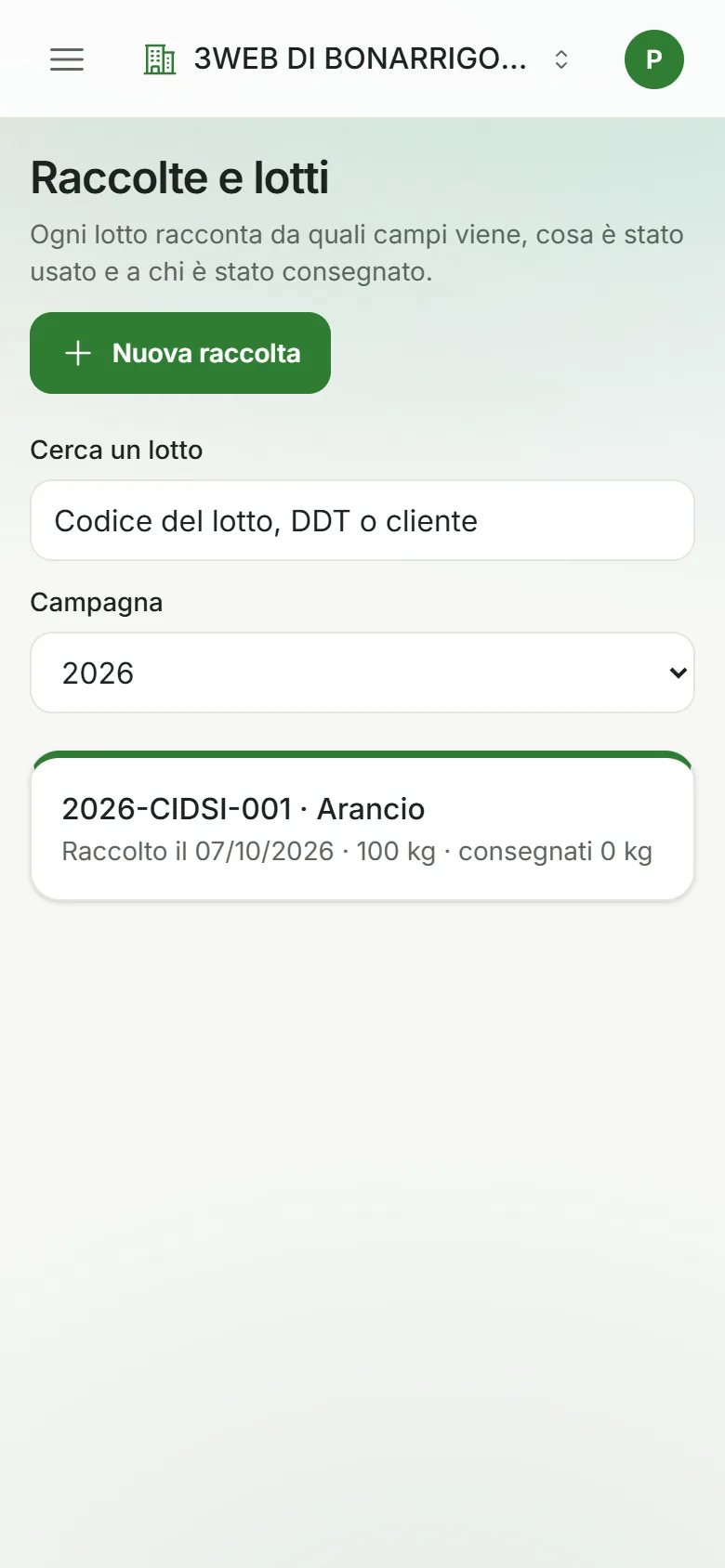 gestionale agricolo